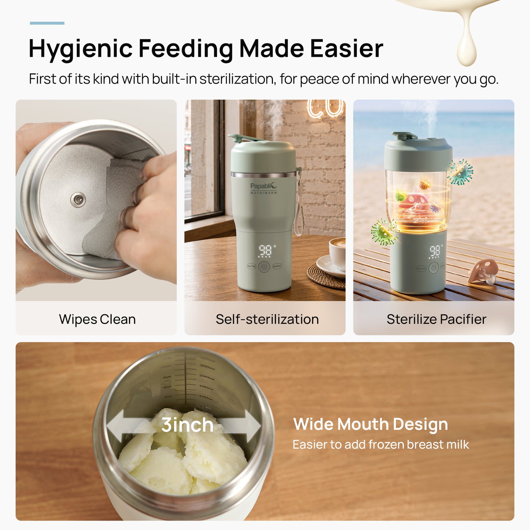Papablic NutriWarm™ Portable Bottle Warmer