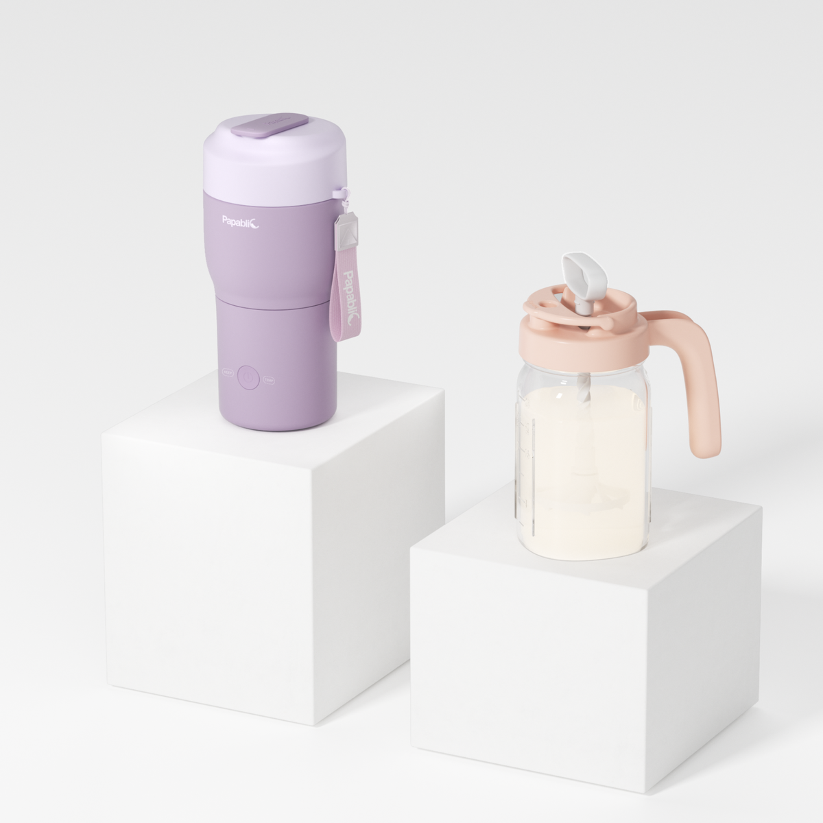 Portable Bottle Warmer & Glass Mixing Pitcher Set