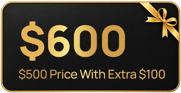 $500 Price with extra $100