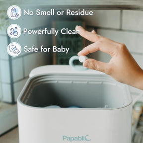 [Free Gift] Papablic Official Detergent Deepclean Tablet for Papablic Baby Bottle Washer, 120 Count