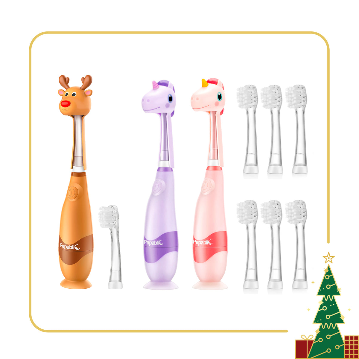 Ruby, Doris, Arya Sonic Electric Toothbrush Set