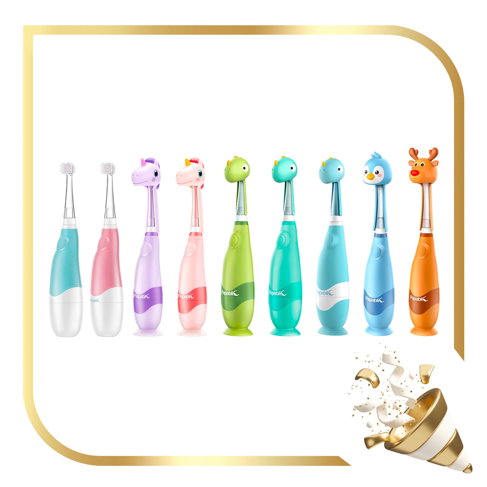 Papablic Baby/Toddler Toothbrush Set