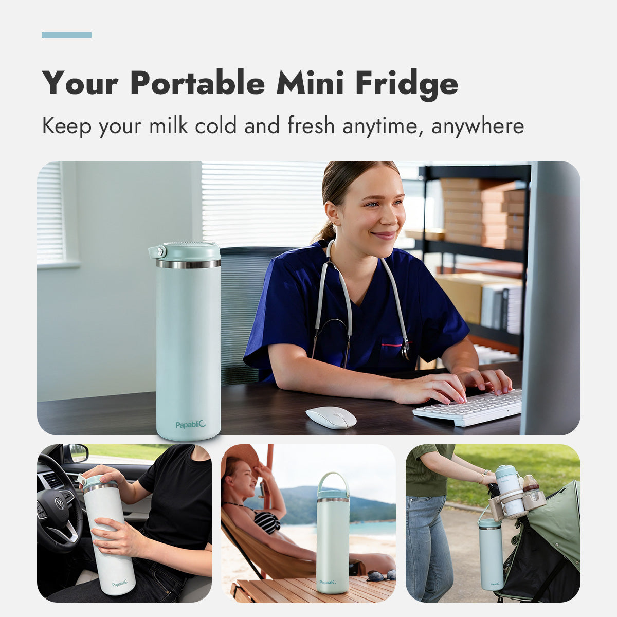Papablic CapsuleChill™ Breast Milk Cooler