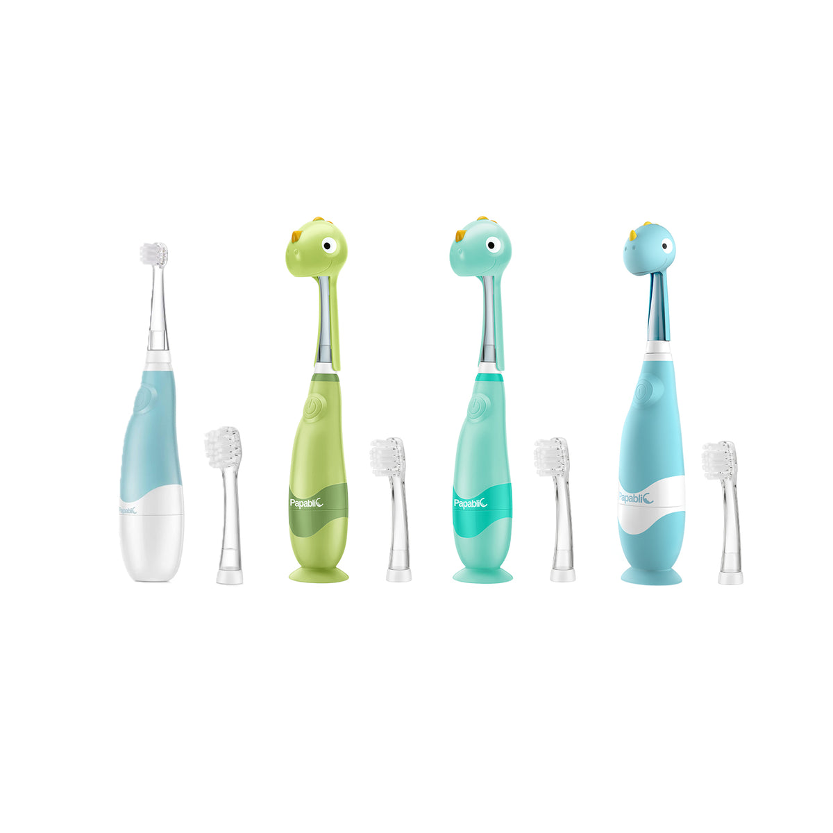 Debby, Jo & Max Dinosaur Baby/Toddler Toothbrush Set