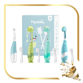 Debby, Jo & Max Dinosaur Baby/Toddler Toothbrush Set