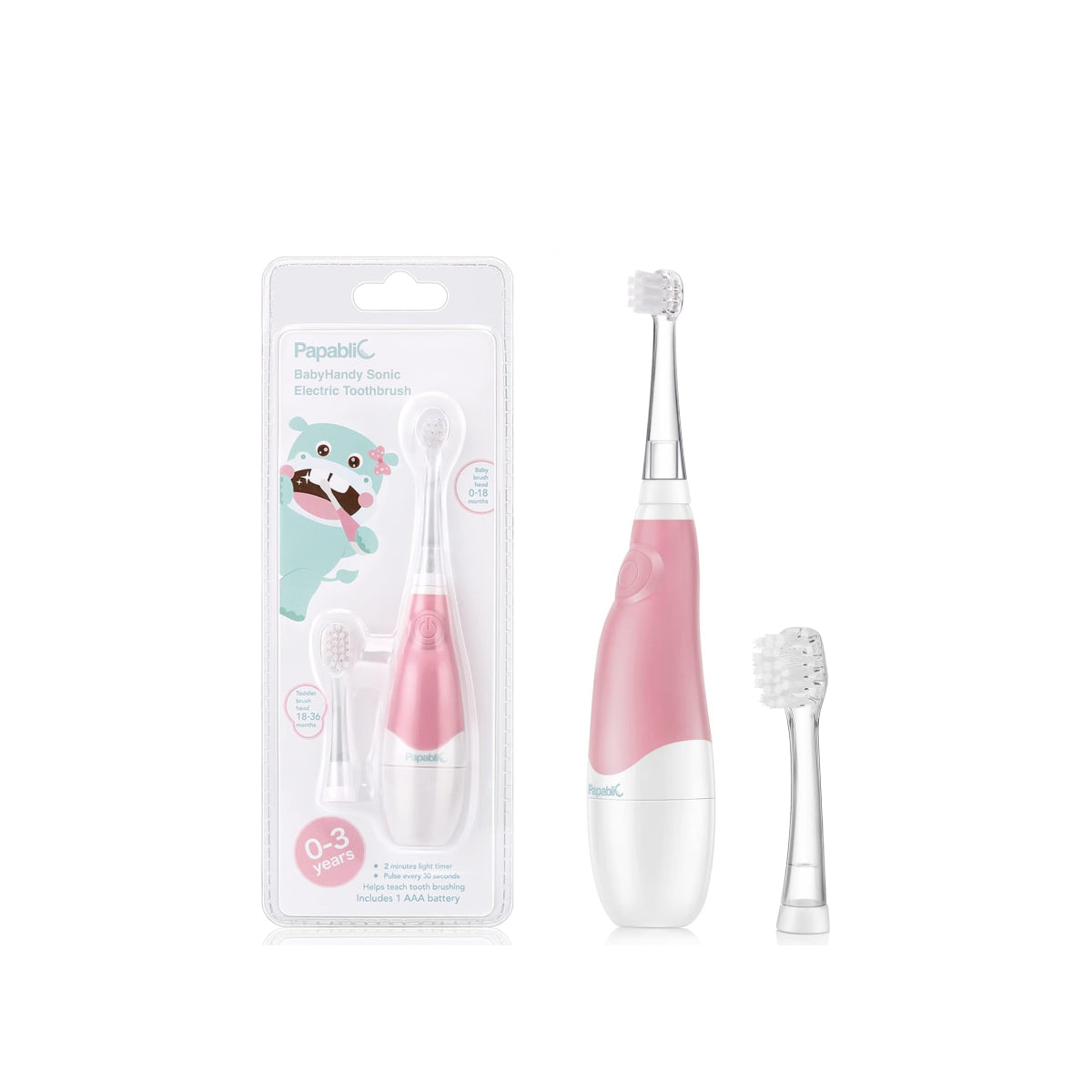 BabyHandy Sonic Electric Toothbrush - Pink