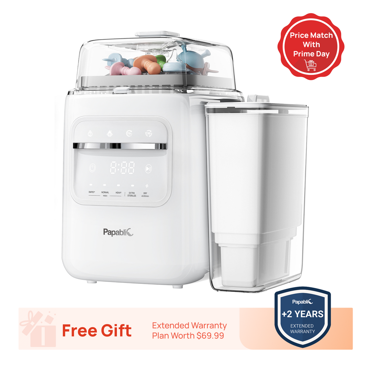 Papablic SafeguardPlus™ Baby Bottle Washer System