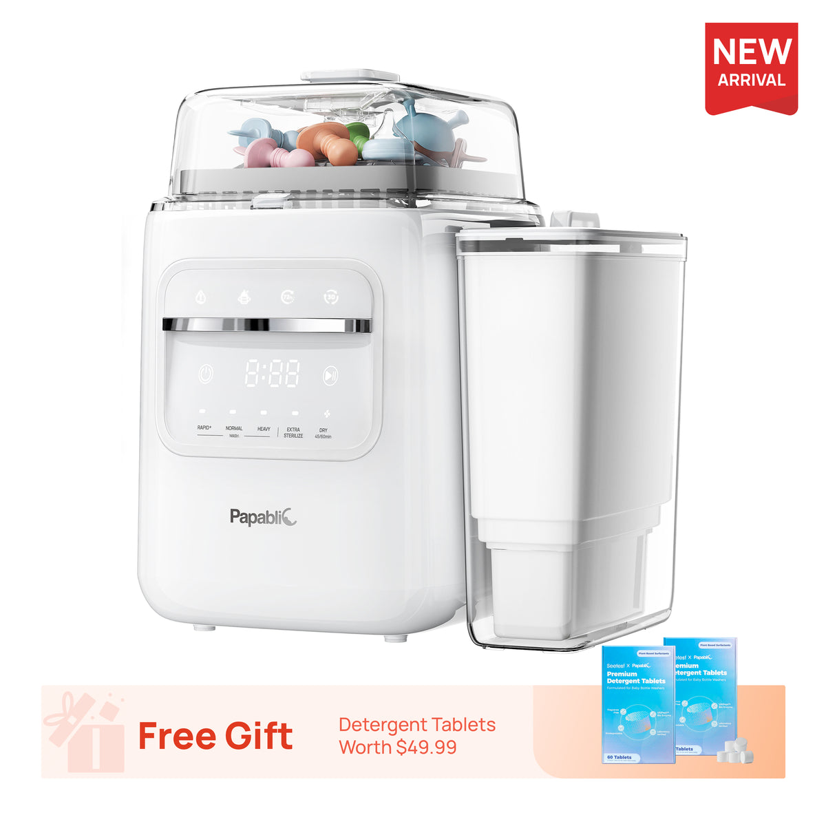 Papablic SafeguardPlus™ Baby Bottle Washer System