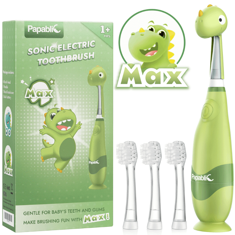 Max Toddler Sonic Electric Toothbrush for Ages 1-3 Years