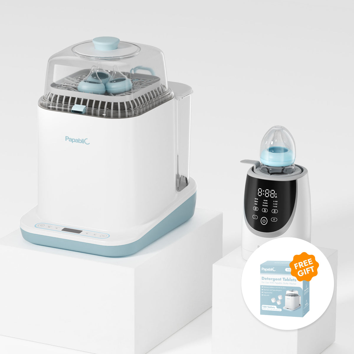 Baby Bottle Washer & NutriWarm™ Swirlable Bottle Warmer Set