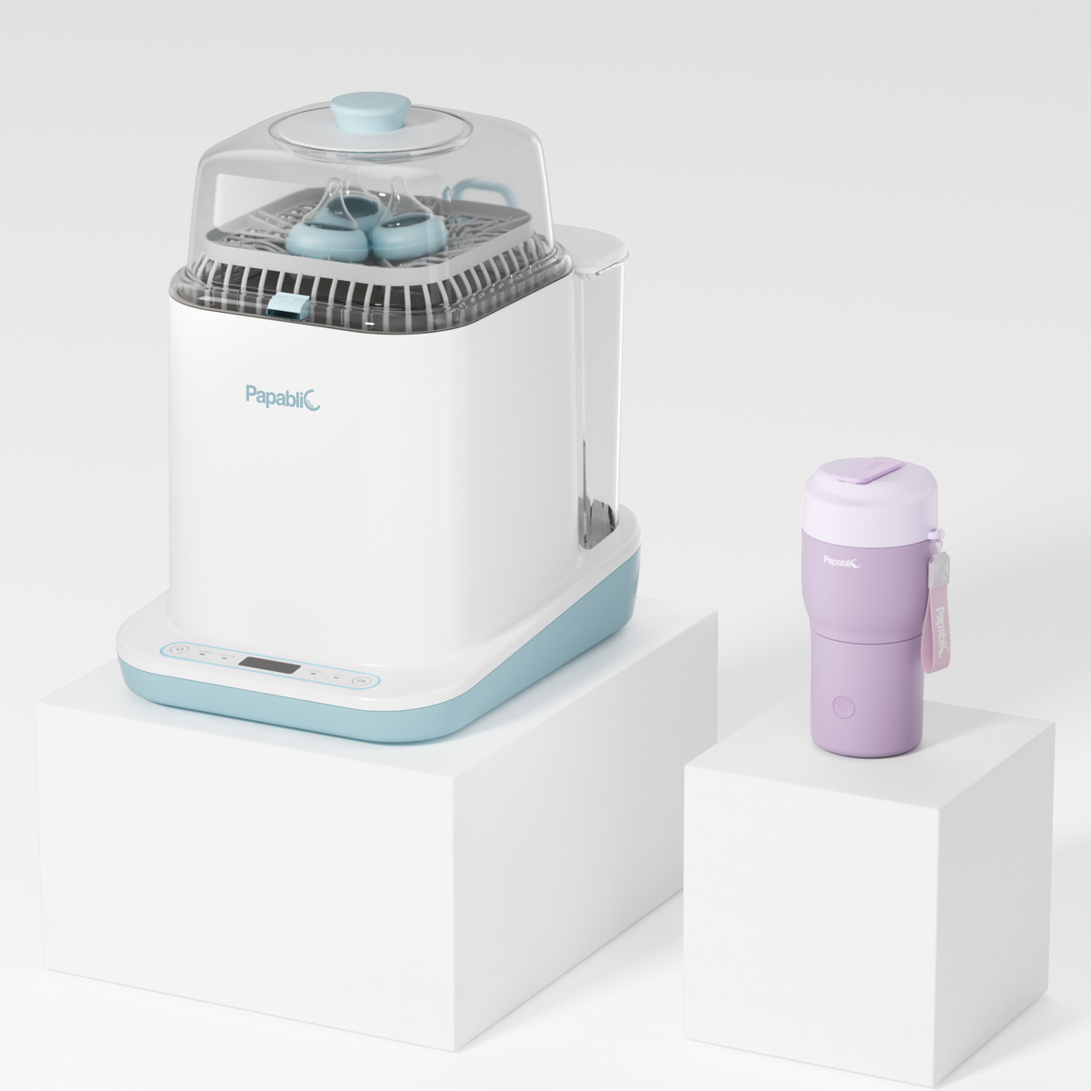 Baby Bottle Washer & Portable Bottle Warmer Set