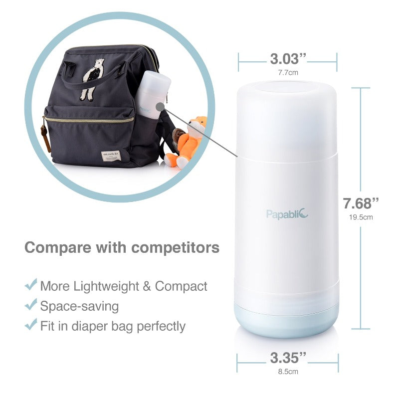 Papablic Portable Travel Baby Bottle Warmer