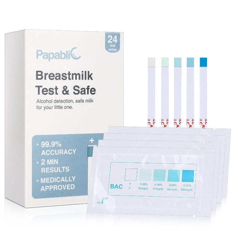 Femometer Breastmilk Alcohol Test Strips, At-home Test For